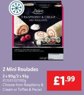 Lidl 2 Mini Roulades 2 x 90g/ 2 x 93g offer