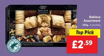 Lidl Baklava Assortment 250g offer