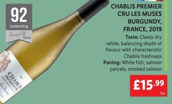 Lidl Chablis Premier Cru Les muses Burgundy, France 2019 offer