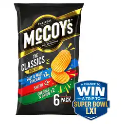 Iceland McCoy's Classic Variety Multipack Crisps 6 Pack offer