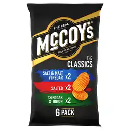 Iceland McCoy's Classic Variety Multipack Crisps 6 Pack offer