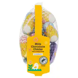 Sainsbury's Sainsbury's Milk Chocolate Chicks with Creme Filling 72g offer