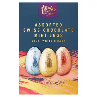 Sainsbury's Sainsbury's Assorted Swiss Chocolate Mini Eggs, Taste the Difference 250g offer