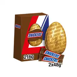 Sainsbury's Snickers Chocolate & Peanut Extra Large Easter Egg 216g offer