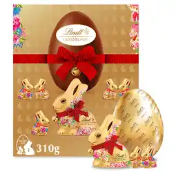 Sainsbury's Lindt Chocolate Egg with Gold Bunny, Flower Edition 310g offer