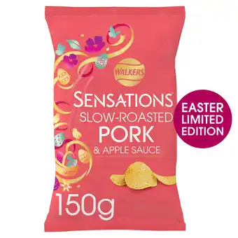 Sainsbury's Walkers Sensations Pork & Apple Sharing Crisps 150g offer