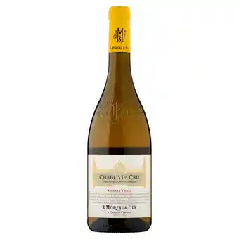 Sainsbury's J. Moreau & Fils Chablis Ier Cru 750ml offer