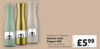 Lidl SILVERCREST KITCHEN TOOLS Electric Salt/ Pepper Mill offer