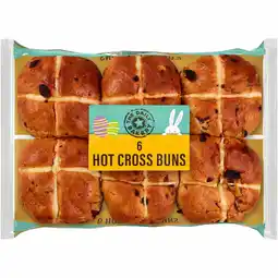 Iceland The Daily Bakery 6 Hot Cross Buns offer