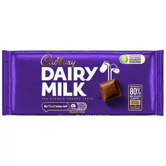 Morrisons Cadbury Dairy Milk Chocolate Bar offer