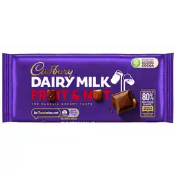 Morrisons Cadbury Dairy Milk Chocolate Fruit & Nut Bar offer