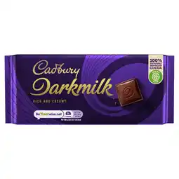 Morrisons Cadbury Darkmilk Chocolate Bar offer