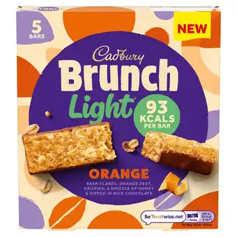 Morrisons Cadbury Brunch Light Orange Cereal Bar Multipack offer