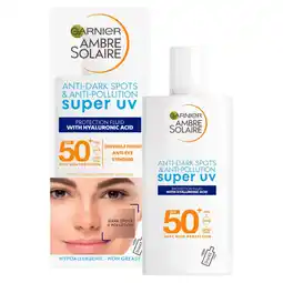 Morrisons Ambre Solaire Super Uv Face Fluid Spf 50 + offer