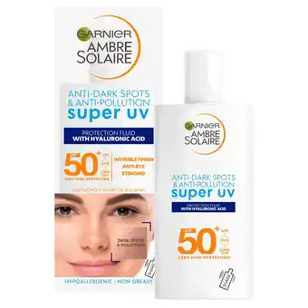 Morrisons Ambre Solaire Super Uv Face Fluid Spf 50 + offer