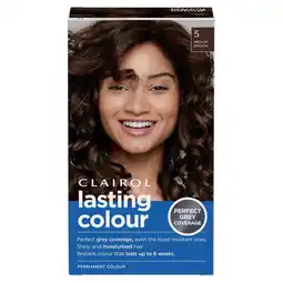 Morrisons Clairol Lasting Colour Permanent Hair Dye 5 Medium Brown offer