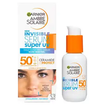 Morrisons Ambre Solaire Spf 50 Super Uv Invisible Face Serum offer