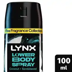 Morrisons Lynx Fine Fragrance Coconut + Sandalwood 72hr Lower Body Spray 100 ml offer