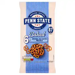 Morrisons Penn State Sea Salted Multipack Pretzels 6 Pack offer