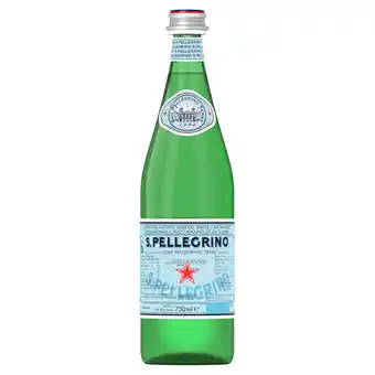 Sainsbury's San Pellegrino Sparkling Natural Mineral Water Glass 750ml offer