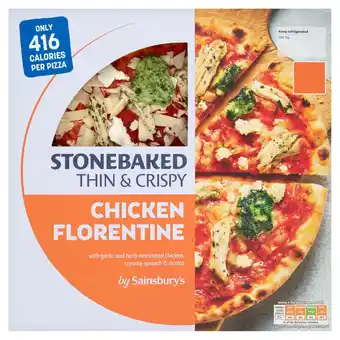 Sainsbury's Sainsbury's Stonebaked Thin & Crispy Chicken Florentine 195g offer