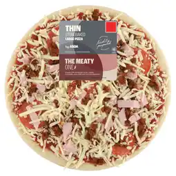 Asda ASDA The Meaty One Large Thin Stonebaked Pizza 678g offer