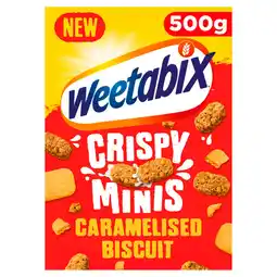 Asda Weetabix Crispy Minis Caramelised Biscuit 500g offer