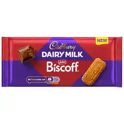 Iceland Cadbury Dairy Milk Biscoff Biscuit Chocolate Bar 95 g offer