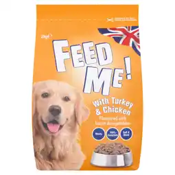 Asda HiLife Feed Me! Complete Nutrition with Turkey, Chicken, Bacon & Vegetables Dry Adult Dog Food offer