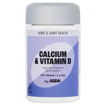 Asda ASDA 2 a day Calcium & Vitamin D Bone & Teeth Health 120 Tablets offer