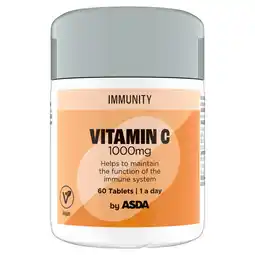 Asda ASDA Immunity Vitamin C 1000mg 60 Tablets offer