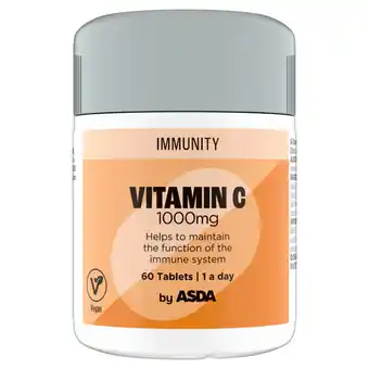 Asda ASDA Immunity Vitamin C 1000mg 60 Tablets offer