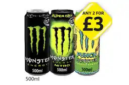 Londis Monster Energy, Nitro, Punch offer