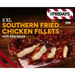 Iceland TGI Fridays 2 XL Southern Fried Chicken Fillets with BBQ Sauce 410g offer