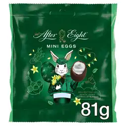 Iceland After Eight Dark Mint Chocolate Easter Mini Eggs Sharing Bag 81g offer