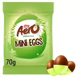 Iceland Aero Peppermint Milk Chocolate Easter Mini Eggs Sharing Bag 70g offer