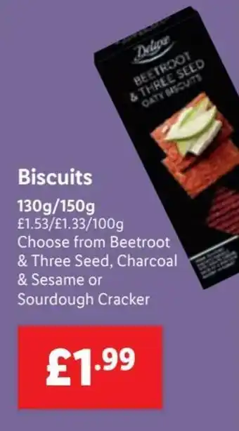 Lidl Biscuits 130g/150g offer