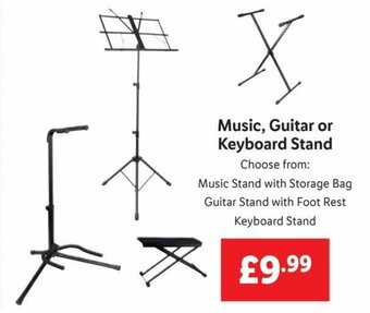 Lidl Music, Guitar or Keyboard Stand offer