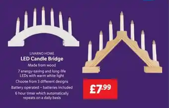 Lidl LED Candle Bridge offer