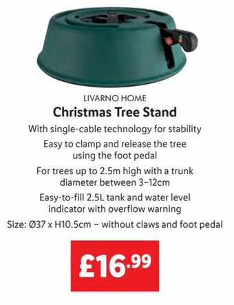 Lidl Christmas Tree Stand offer