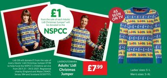 Lidl Adults Lidl Christmas Jumper offer
