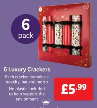 Lidl 6 Luxury Crackers offer