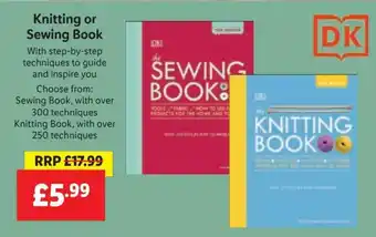 Lidl Kniting ou Sewing Book offer