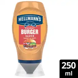 Iceland Hellmann's Condiment Chunky Burger Sauce 250 ml offer