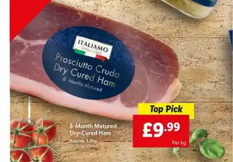 Lidl Italiamo 8-Month Matured Dry-Cured Ham offer