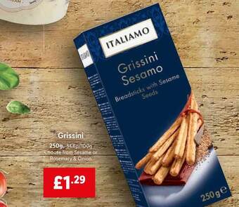 Lidl Italiamo Grissini offer