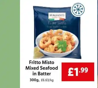 Lidl Italiamo Fritto Misto Mixed Seafood In Batter offer