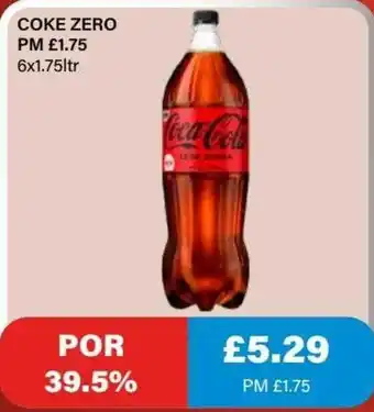 Bestway Coke Zero 6 x 1.75L offer