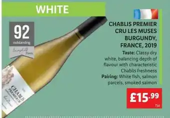 Lidl Chablis Premier Cru Les Muses Burgundy France 2019 offer