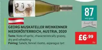 Lidl Georg Muskateller Weinkenner Niederösterreich Austria 2020 offer